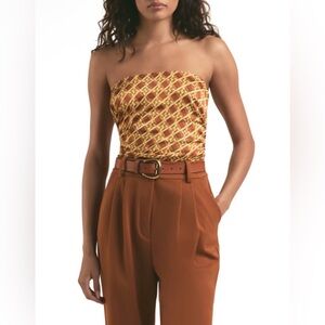 FAVORITE DAUGHTER
The Colette Ruched Strapless Top size S